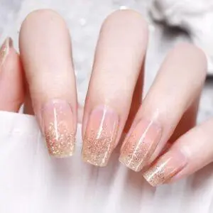 Champagne nails salon manicure Gdańsk Quanti Nails